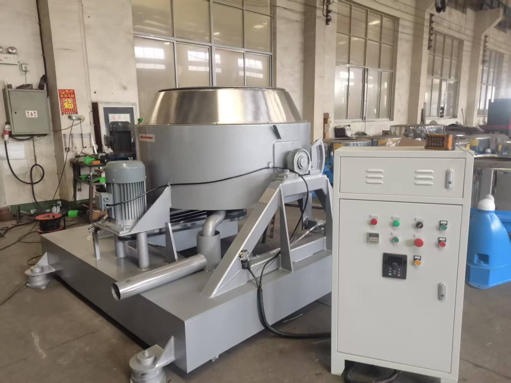 五金脱油机自动翻倒卸料